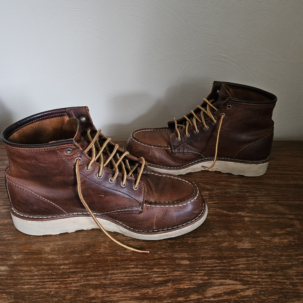 Red Wing 6 In Moc Toe Boots - Picture 4 of 7